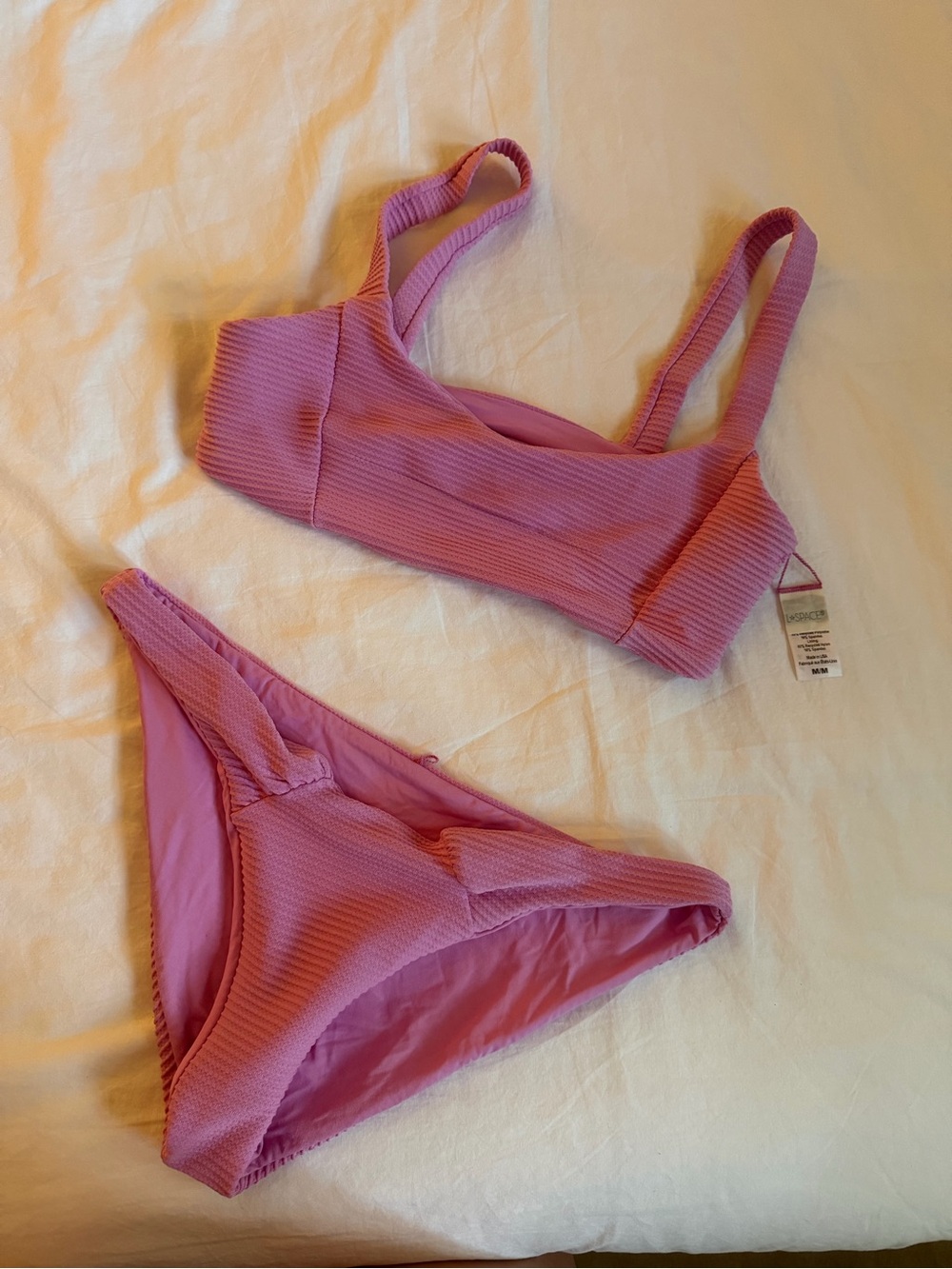L Space Pink bikini set